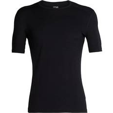 Icebreaker Merino 200 Oasis Short Sleeve Crewe Thermal Top Men - Black