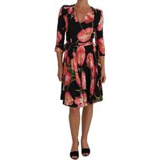 Dolce & Gabbana Women's Tulip Print Stretch Shift Dress