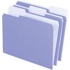 Oxford Colored File Folders, 1/3 Cut Top Tab, Letter, Lavender/Light Lavender, 100/Box