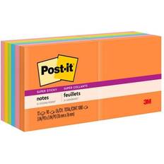 3M Post-it Super Sticky Rio De Janeiro Notes 76x76mm (12pk)