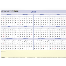 At-A-Glance QuickNotes 2023 Erasable Monthly Yearly Wall Calendar