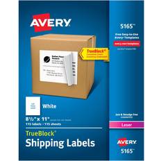 Avery Shipping Labels TrueBlock Technology Permanent Adhesive 8-1/2"x11" 100pcs 21.6x27.9cm