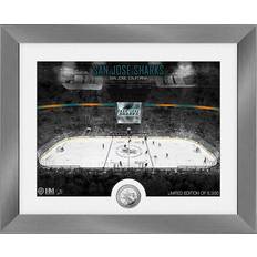 Highland Mint San Jose Sharks 13'' x 16'' Deco Silver Coin Photo Figurine