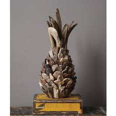 3R Studios Driftwood Pineapple Decorative Sculpture (7.75"x16.5" Figurine