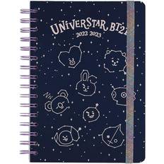 Aucune Bt21 22/23 A5 Academic Diary Week To View 12 Months Diary Blue Blue