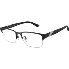 Emporio Armani Adult Glasses & Reading Glasses Emporio Armani EA 1129 3001, including lenses, RECTANGLE Glasses, MALE