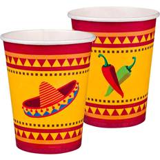 Red Paper Cups Boland Pappersmuggar Fiesta 10-pack