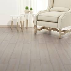 vidaXL Self-adhesive PVC Flooring Planks 5.21 m 2 mm Oak Classic White Tile