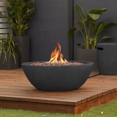 Real Flame Riverside 36" Round Propane Gas Fire Bowl Shale C539LP-SHL Multi