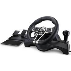 Kyzar Playstation 5 Steering Wheel – Rat & Pedal Set - Black