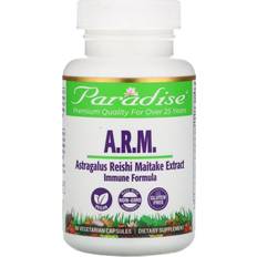 Paradise Herbs Astragalus, Reishi Maitake, 60 Vegetarian Capsules