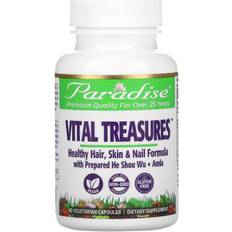 Paradise Herbs Vital Treasures, Hair, Skin & Nails, 60 Vegetarian Capsules 60 pcs