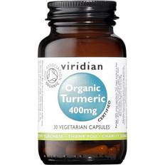 Ginger Supplements Viridian Nutrition Organic Turmeric, 400mg, 30 VCapsules