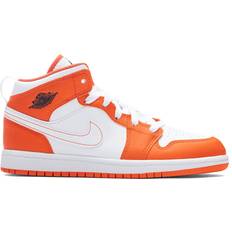 Nike Air Jordan 1 Mid SE PS - Electro Orange/Black/White