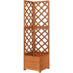 vidaXL Corner Trellis Planter 40x40x150cm