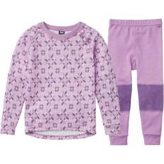 Helly Hansen Kid's Graphic Lifa Merino Base Layer Set - Wisteria Purple (48175-681)