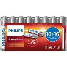 Philips Power Alkaline Batteries Shrink Wrap Value Pack Size AA