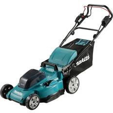 Makita With Collection Box - With Mulching Battery Powered Mowers Makita DLM481Z Solo Battery Powered Mower