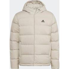 Adidas Polyester Jackets Adidas Helionic Hooded Down Jacket - Aluminium