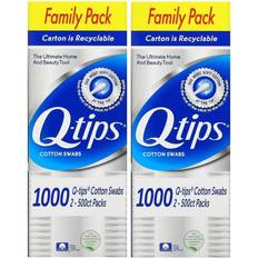 Q-tips, Cotton Swabs, Family Pack, 2 Pack, 500 Swabs Each