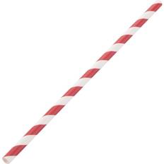 Fiesta Straws Compostable Red/White 250-pack
