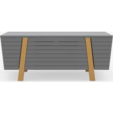 Alphason Florence 1200 Stand Oak, Silver/Grey,Brown TV Bench