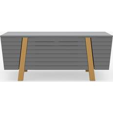 Alphason Florence 1200 Stand Oak, Silver/Grey,Brown TV Bench