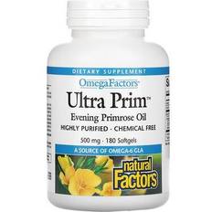 Natural Factors Ultra Prim Evening Primrose Oil 500 mg 180 Softgels