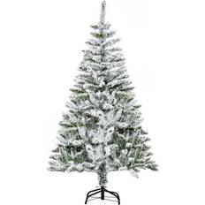 Homcom Snow Flocked Artificial Green Christmas Tree 152.4cm