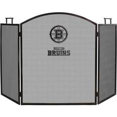 Imperial Boston Bruins Fireplace Screen, Black