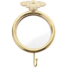 Hestia Gold Finish Bee Wall Hook Wall Mirror