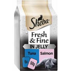 Sheba Fresh & Fine Cat Food Pouches Fish in Jelly 6