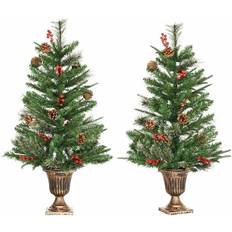 Homcom 3Ft Christmas Tree 90cm 2pcs