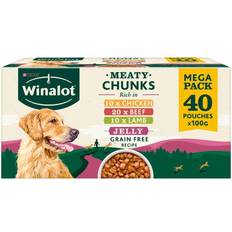 Purina Dogs - Wet Food Pets Purina Winalot Meaty Chunks in Jelly 40x100g