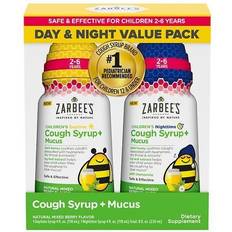 Zarbee's Children's Cough Syrup Mucus Day & Night Value Pack, 2-6 Years Natural Mixed Berry 4.0 fl oz x 2 pack