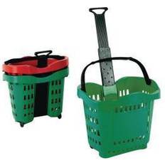 Shopping Trolleys VFM Giant Shopping Basket/Trolley Green SBY20755