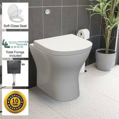 Ceramica Arles Back to Wall Toilet with Concealed Cistern & Soft Close Seat