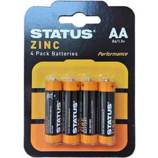 Status AA Zinc Batteries 4 Pack