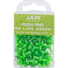 Jam Paper Colorful Standard Push Pins, 100ct.