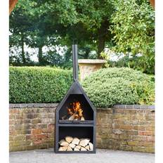 Ivyline Henley Fireplace Black