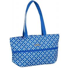 Jenni Chan Stars Expandable Tote Blue