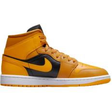 Nike Yellow Shoes Nike Air Jordan 1 Mid W - Chutney/Black/White/Taxi