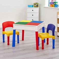 Liberty House Toys Kids Construction Multi-Purpose Table & 2 Chairs