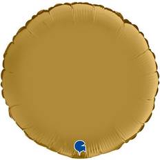 Amscan Loftus International A3-6801 18 in. Gold Sateen Round Satin Luxe HX Balloon