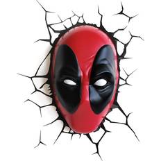 Black Wall Lamps Marvel Deadpool Mask 3D Wall Lamp