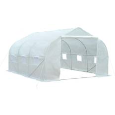 Freestanding Greenhouses on sale OutSunny Walk-in Tunnel Greenhouse Planting Shed