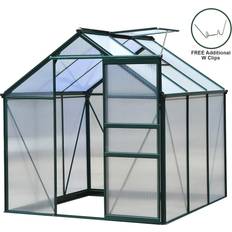 Greenhouse Polycarbonate 6ftx6ft Green