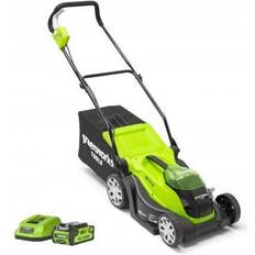 Battery Powered Mowers on sale Greenworks 40V 35cm 14' Battery Powered Mower