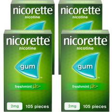 Nicorette Nicotine Gum 2mg Freshmint Flavour 105 Pieces