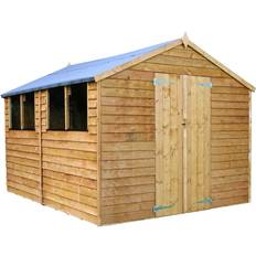 Brown Sheds Mercia Garden Products 12x8 ft Apex Overlap (Building Area )